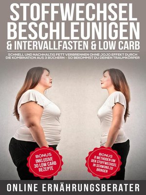 cover image of Stoffwechsel beschleunigen & Intervallfasten & Low Carb